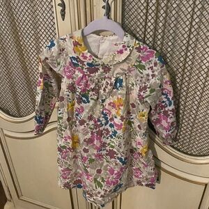 Adorable 2T Swiss dot floral dress